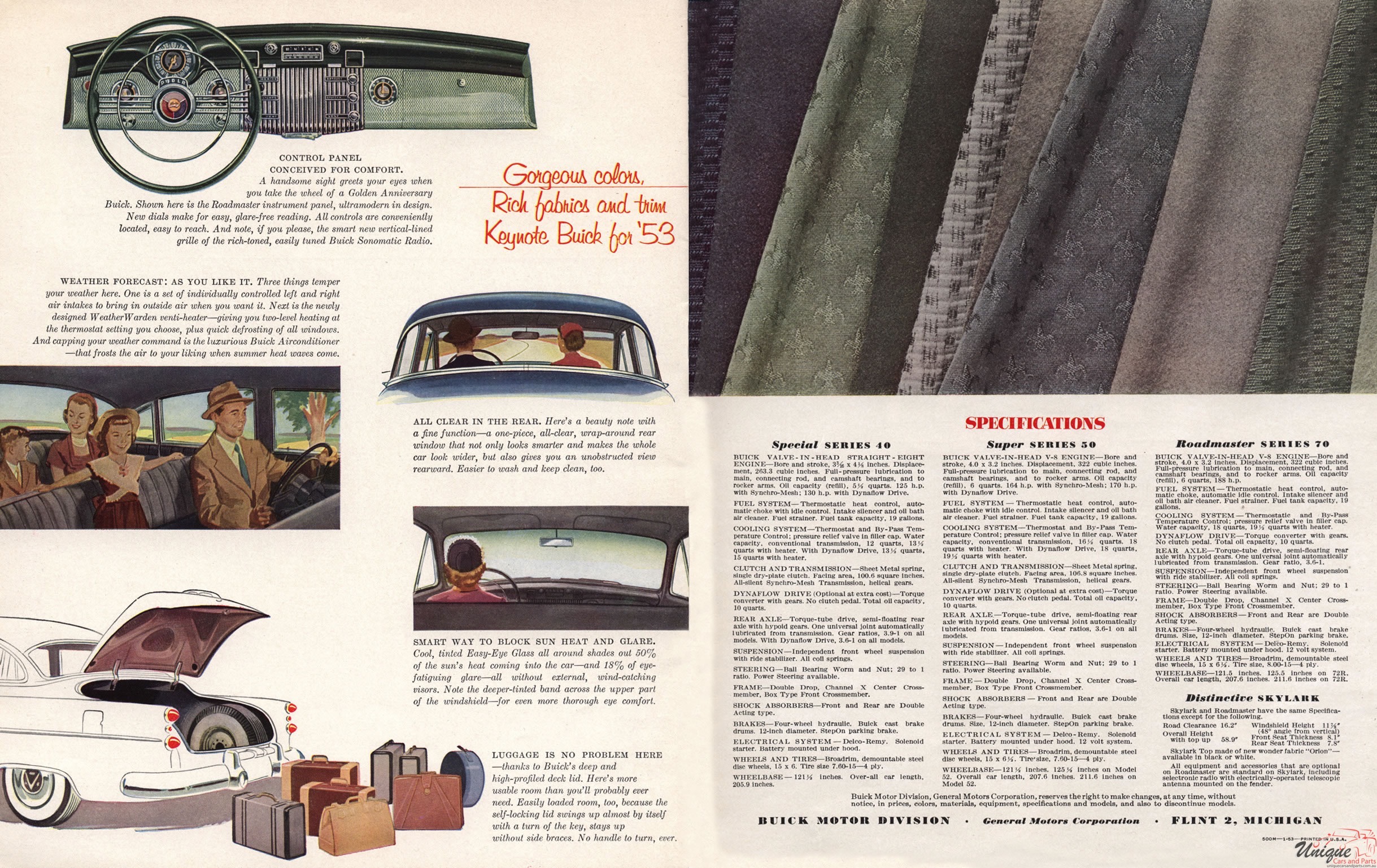 1953 Buick Brochure Page 9
